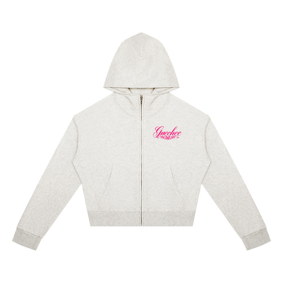 Women's Crop Full Zip Hoodie