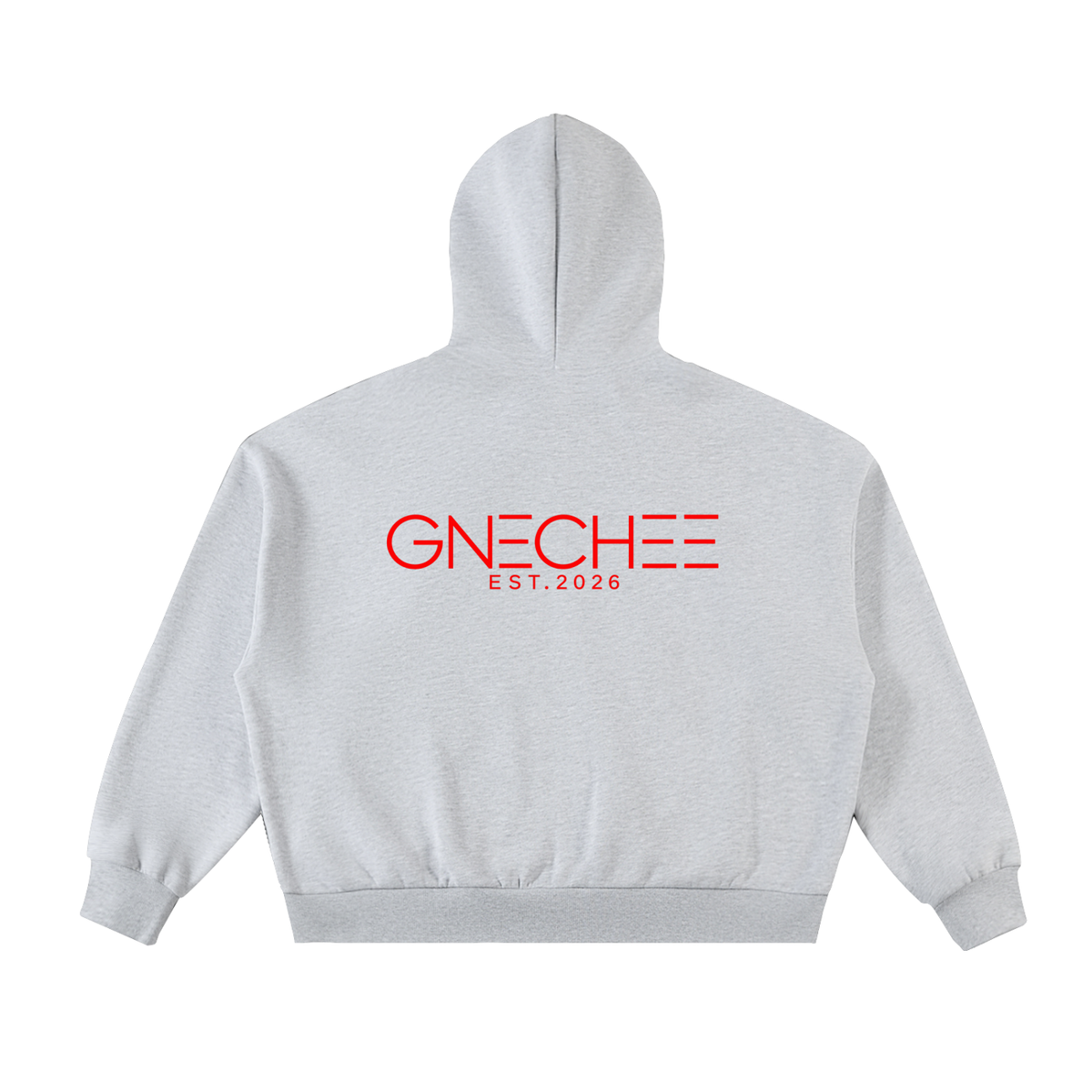 Fleeced Full-Zip Boxy Hoodie