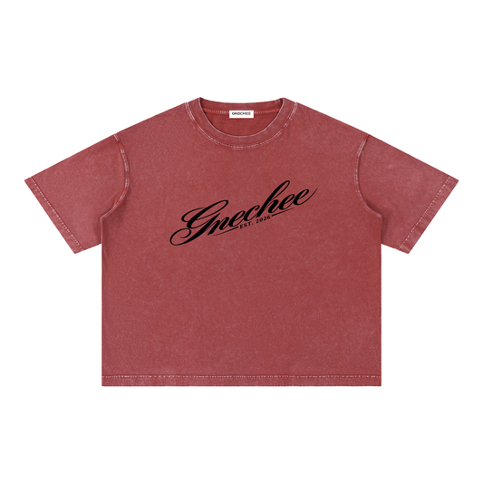 Mineral Wash Boxy Cotton T-Shirt