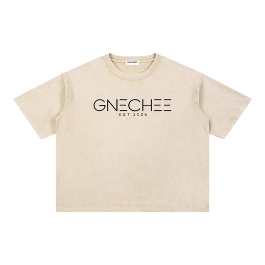 Mineral Wash Boxy Cotton T-Shirt