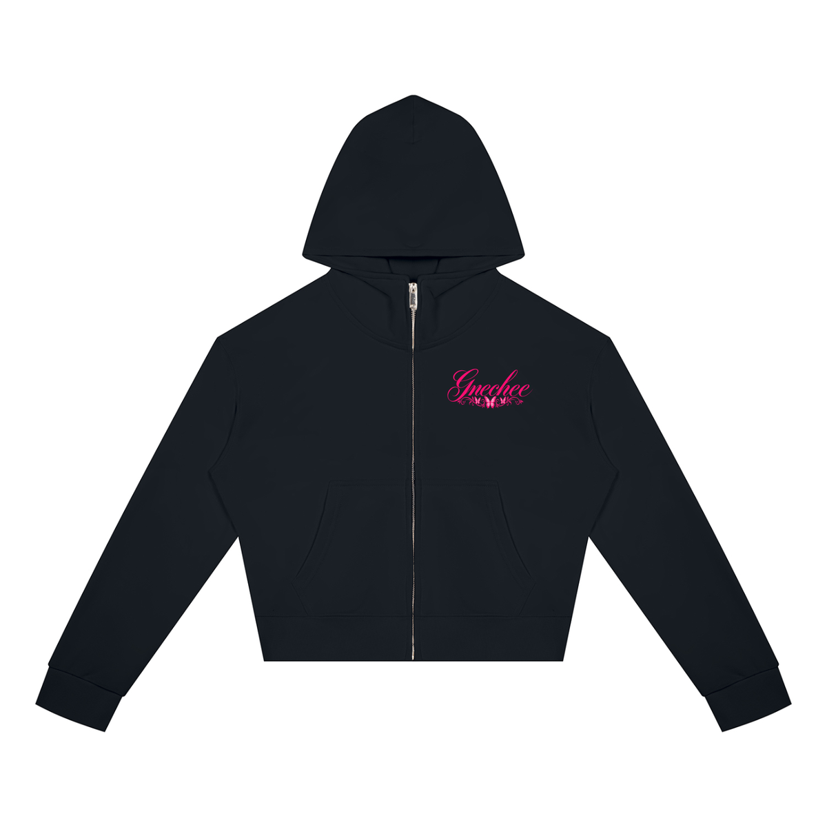 Women's Crop Full Zip Hoodie