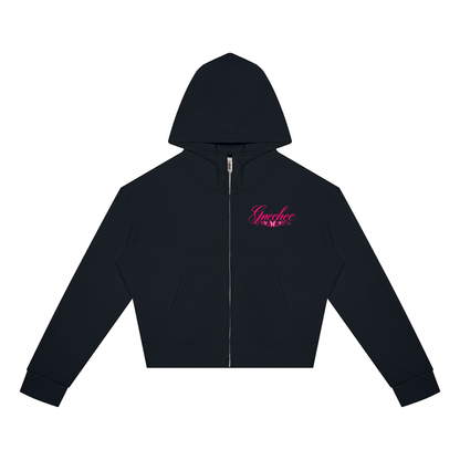 Women's Crop Full Zip Hoodie