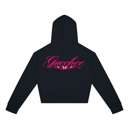 Women's Crop Full Zip Hoodie