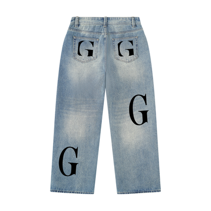 Men’s Vintage Wash Denim Jeans