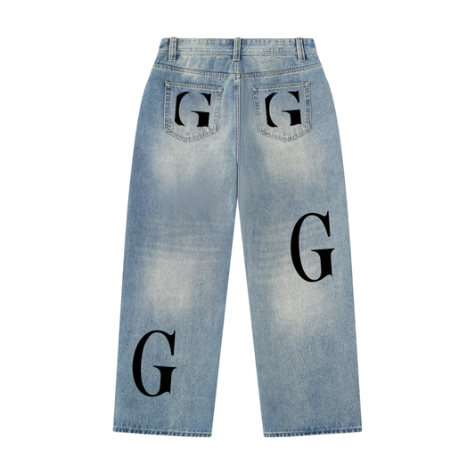 Men’s Vintage Wash Denim Jeans