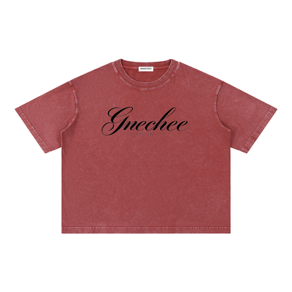 Mineral Wash Boxy Cotton T-Shirt