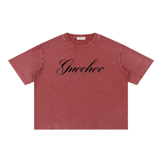 Mineral Wash Boxy Cotton T-Shirt