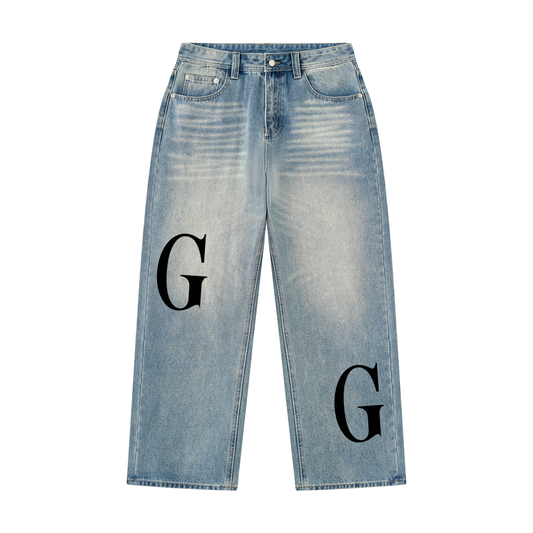 Men’s Vintage Wash Denim Jeans